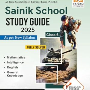 Sainik School Guide Book Class 6 for Entrance Exam 2025 English Medium (Latest Edition)