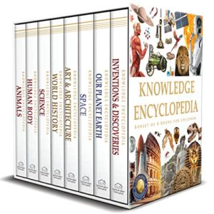 Knowledge Encyclopedia Boxed Set 8 Hardcover Books For Kids Age Group 10+ Total No. Of Pages 1536 192 Pages Per Book Of A4 Size Topics-World History Space Planet Earth Inventions & Discoveries